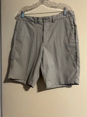 George Men's Light Gray Flat Front Shorts